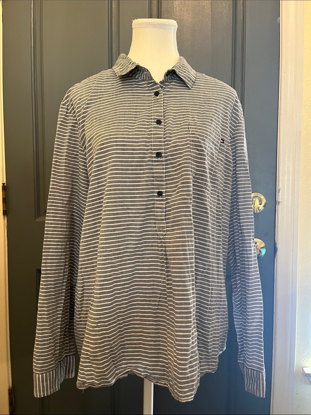 Tommy Hilfiger light gray tunic
